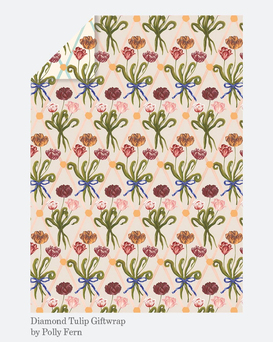 Gavepapir • Tulipaner • 3 Ark • Sendes Ikke - Image 2