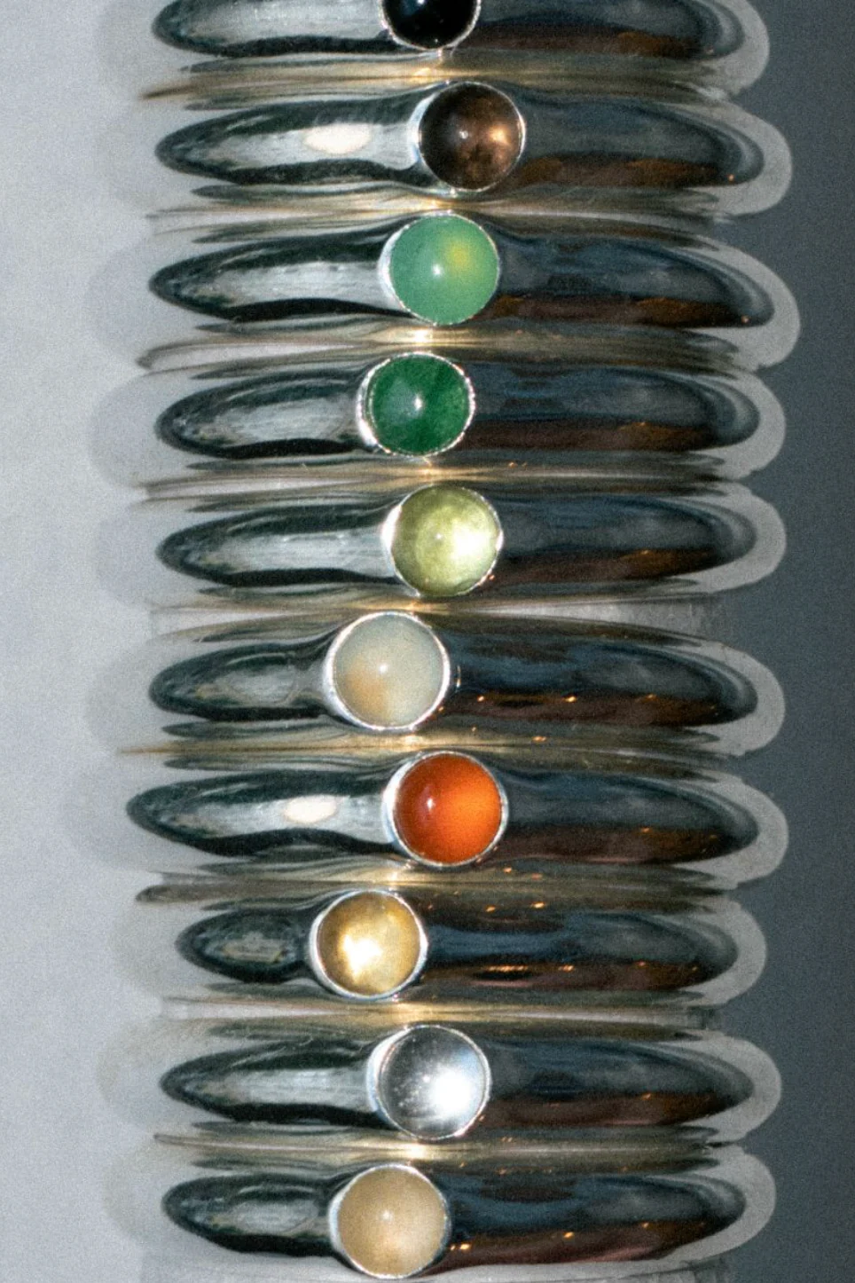 Fingerring • Tiny Signet • Sølv & Yellow Aventurine - Image 3