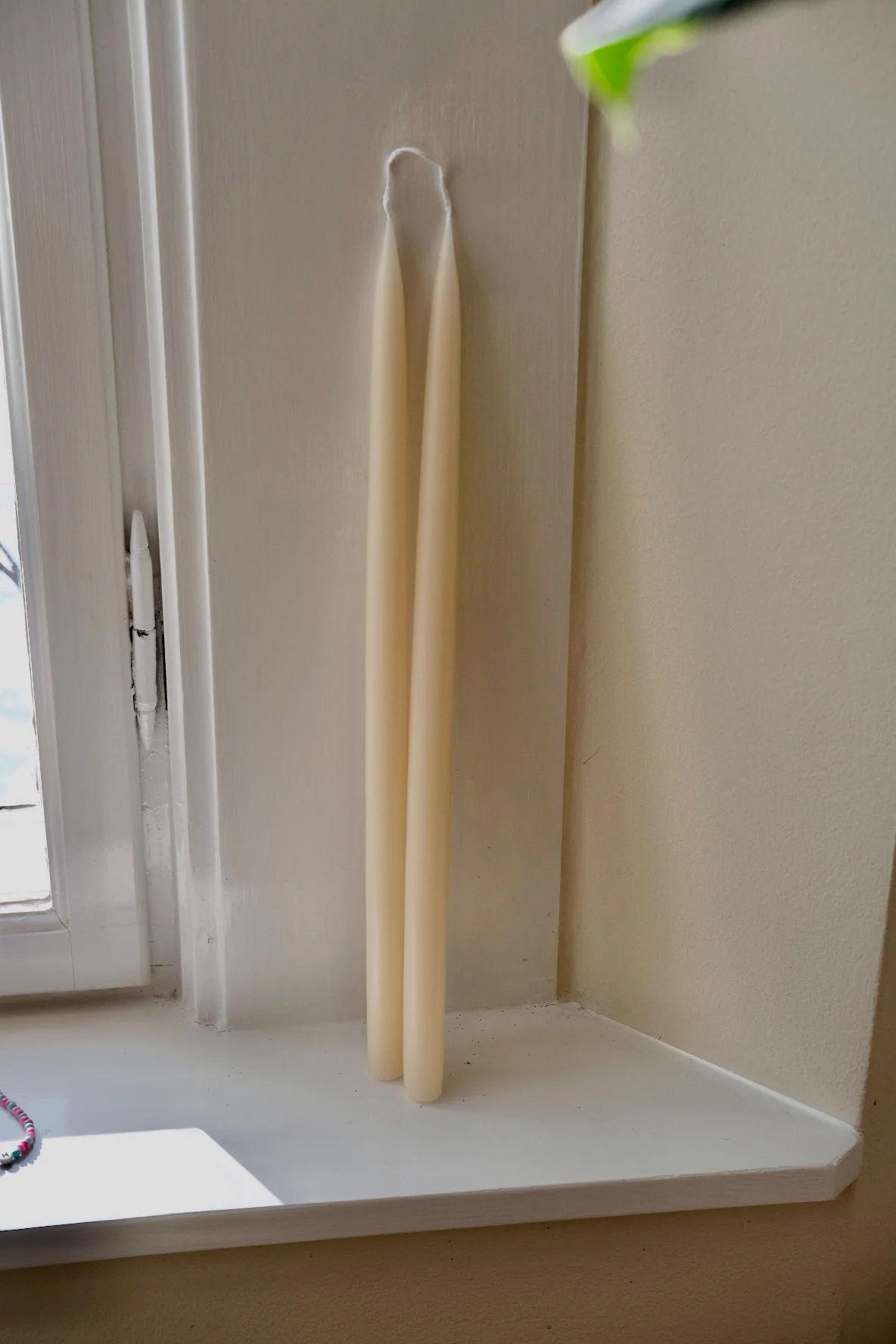 Hånddyppede kronelys • 45 cm • Elfenben