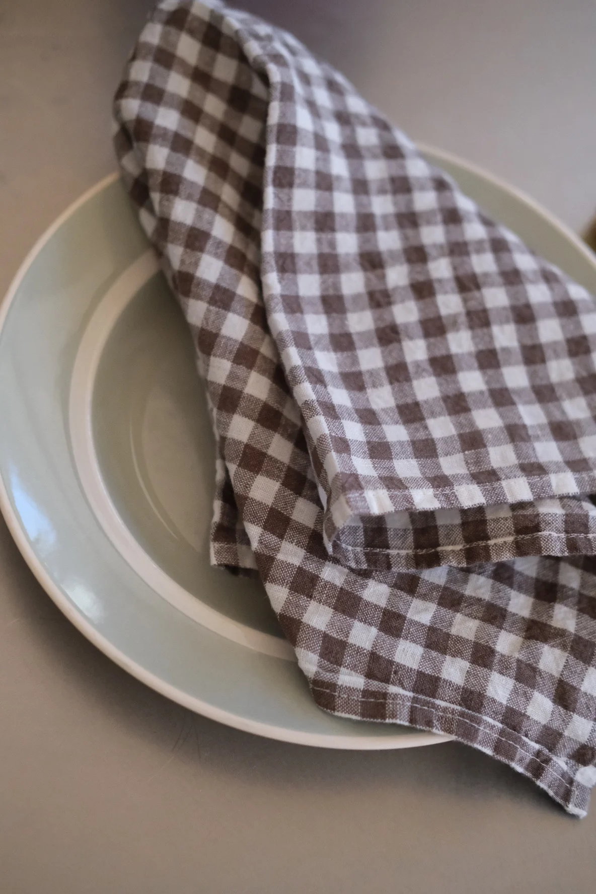 Hørserviet • Vichy Marron • Ternet Brun • Linge Particulier
