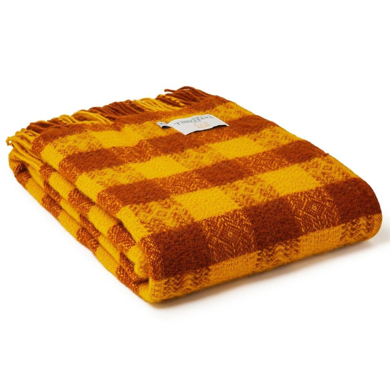 Tweedmill Uldtæppe • Orange & terrakotta - Image 3