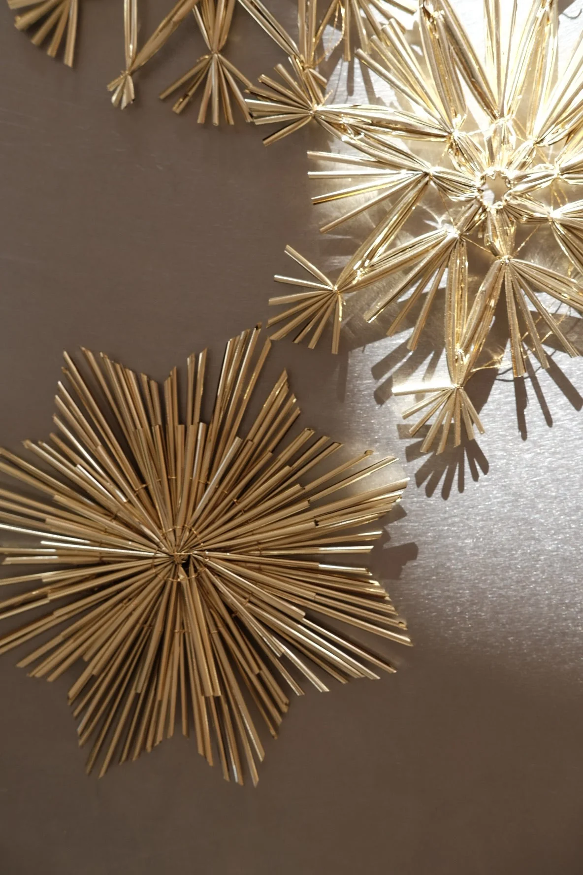 Julepynt • Dekoration • Strå • Guld • 15 cm - Image 5
