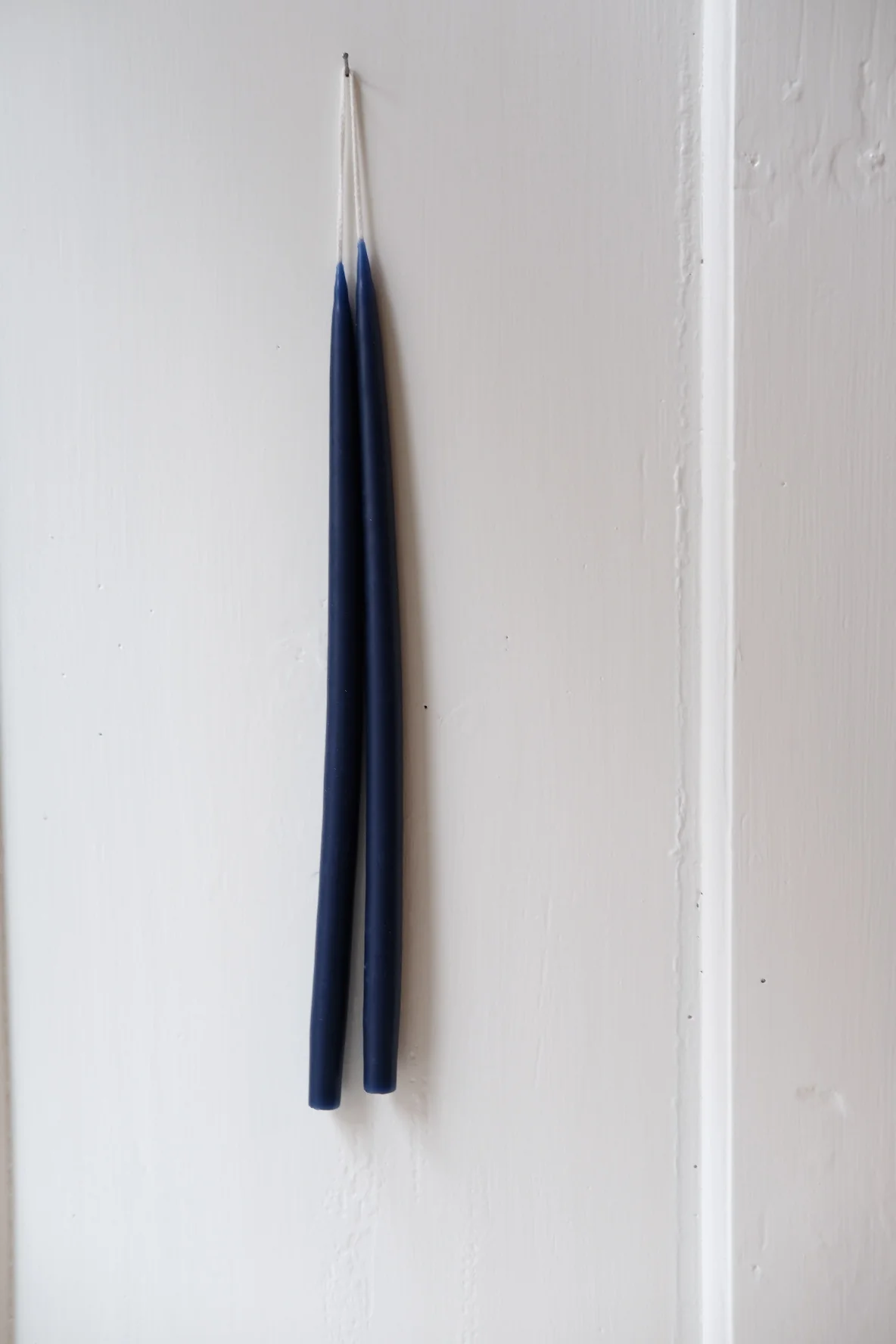 Hånddyppede Kertelys • 28 cm • 4 stk • Marineblå