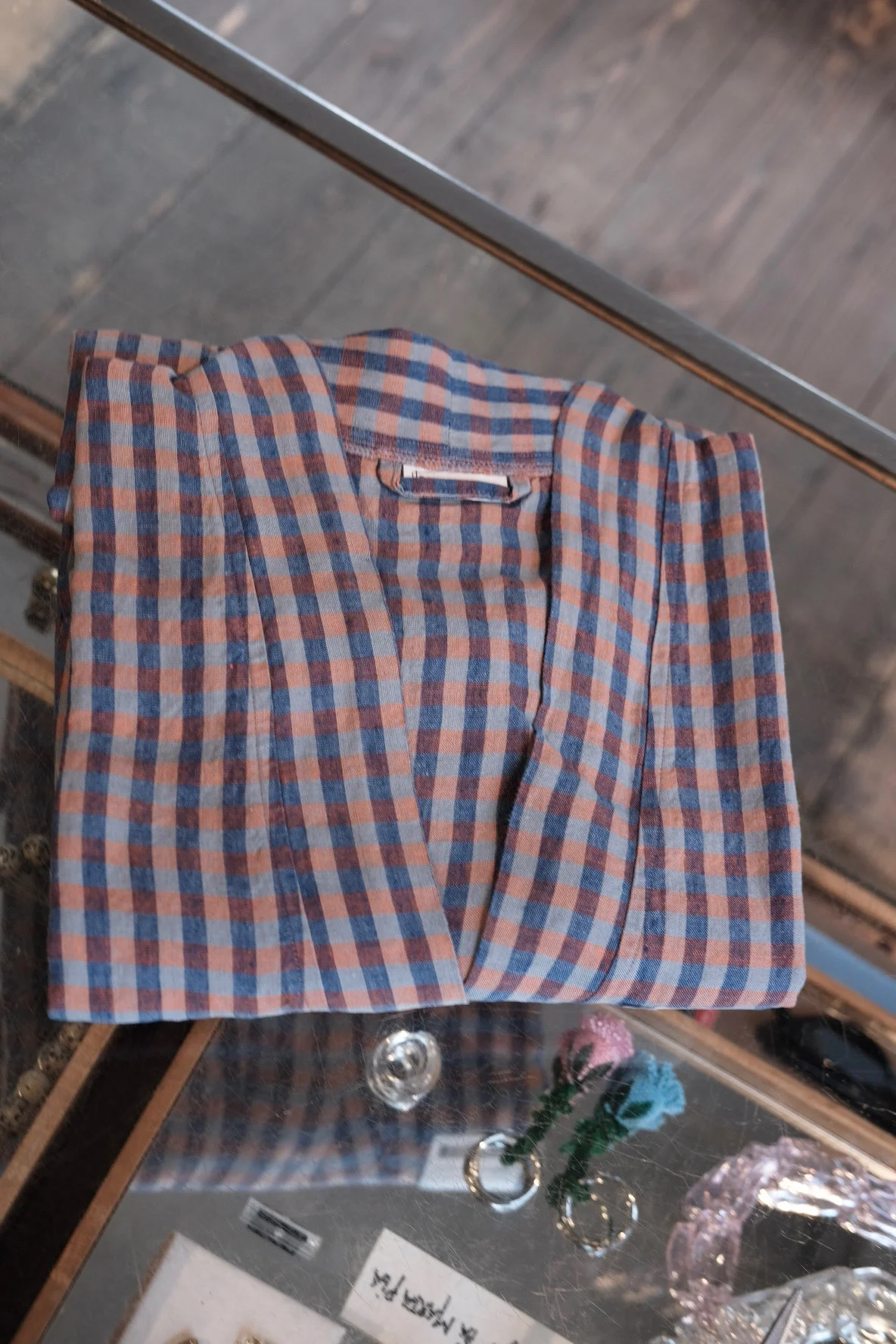 Kimono • M • Vichy Sienne Bleu • Ternet - Image 3