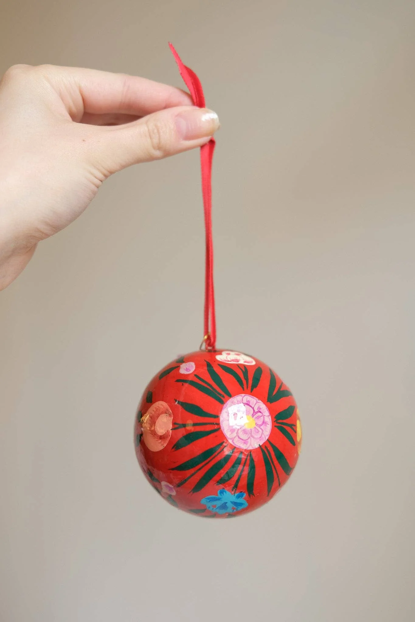 Julepynt • Dekoration • Rød papmache - Image 2