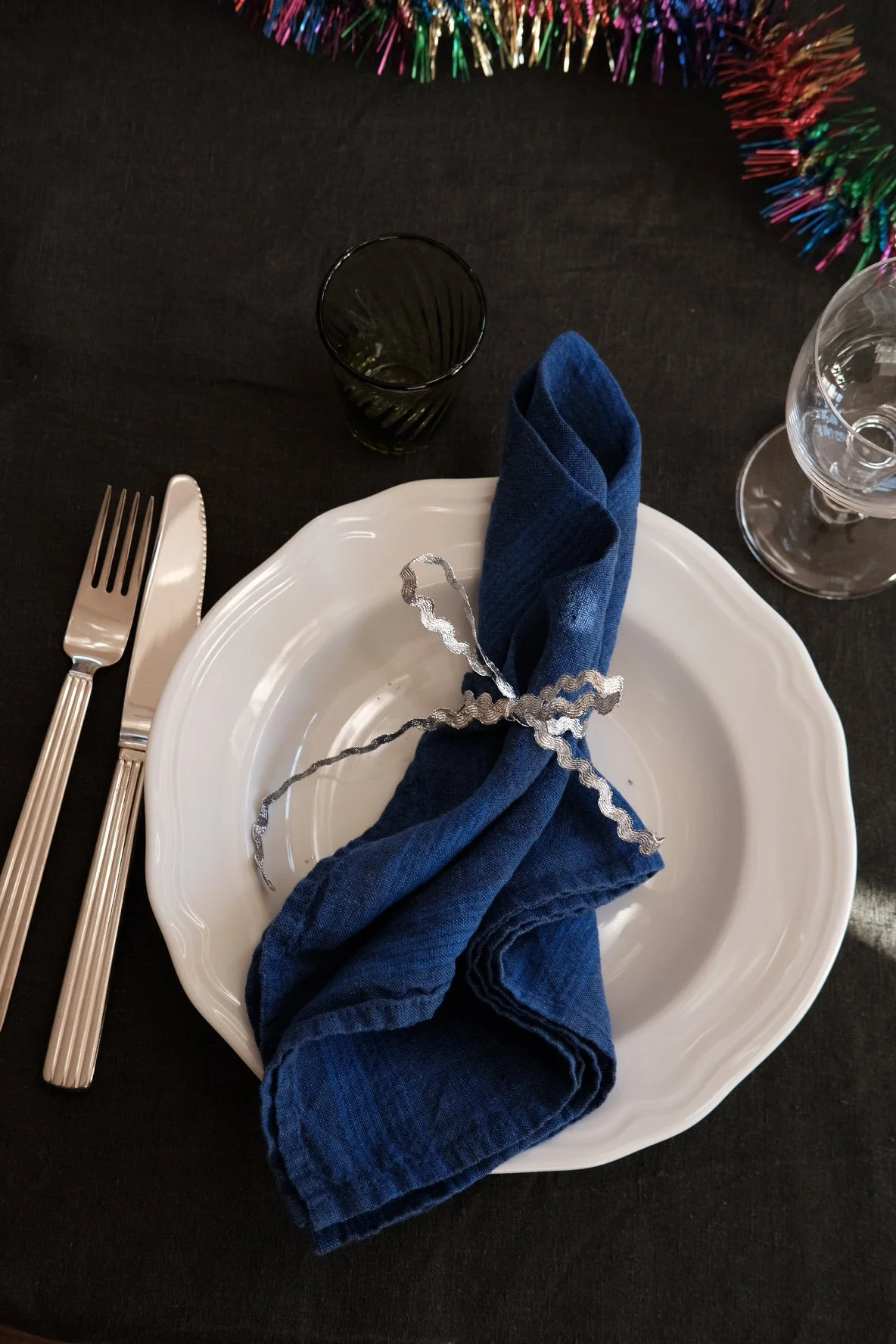 Hørserviet • Rayure Indigo • Linge Particulier - Image 3