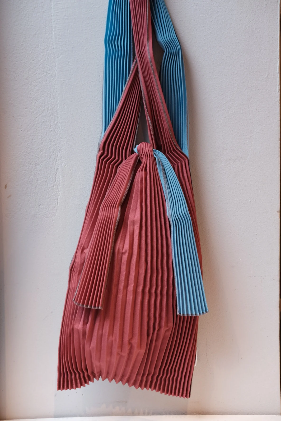 Taske • Plisseret • Bio nedbrydelig • Indkøb • Petrolium & Burgundy - Image 3