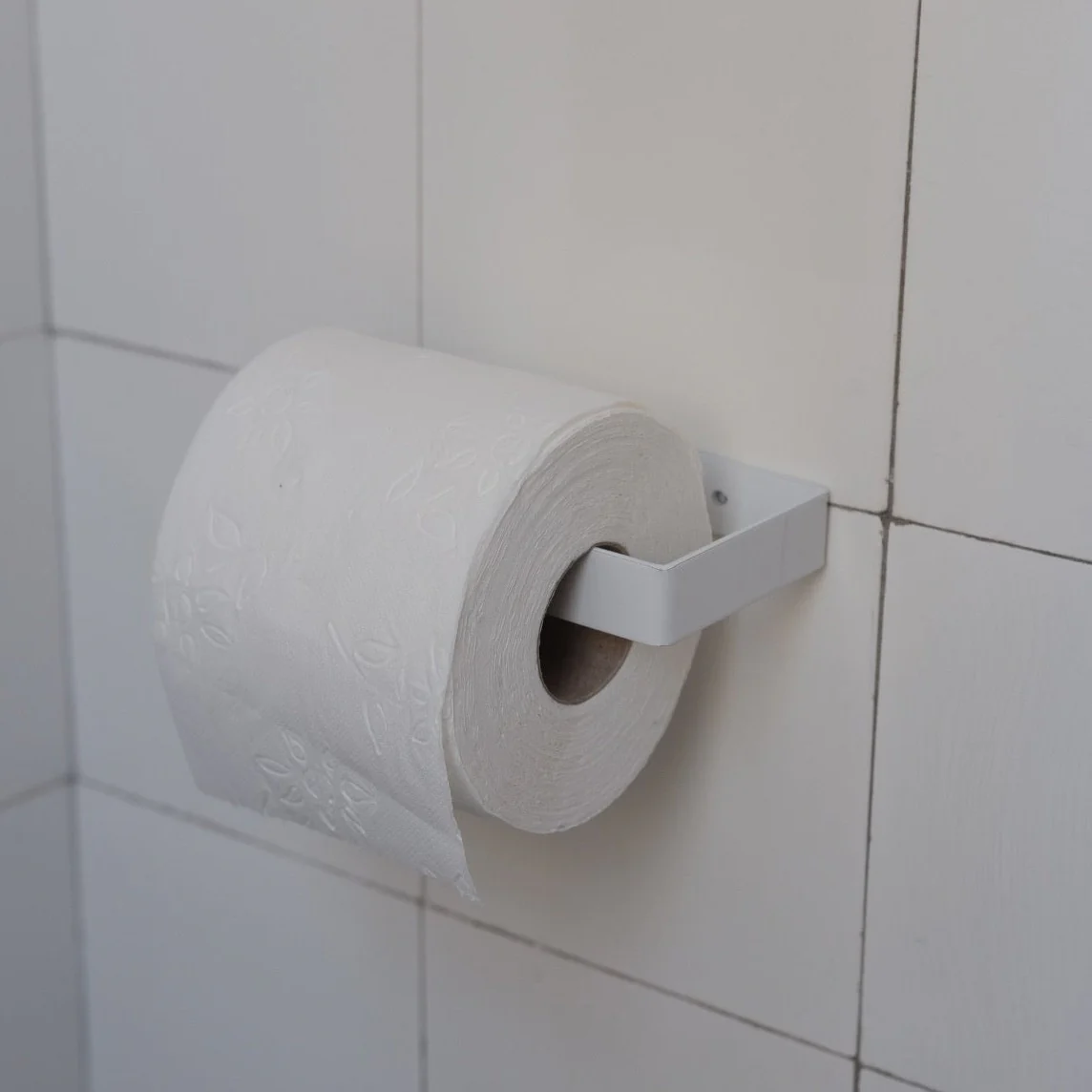 Toiletrulleholder • Metal • Hvid