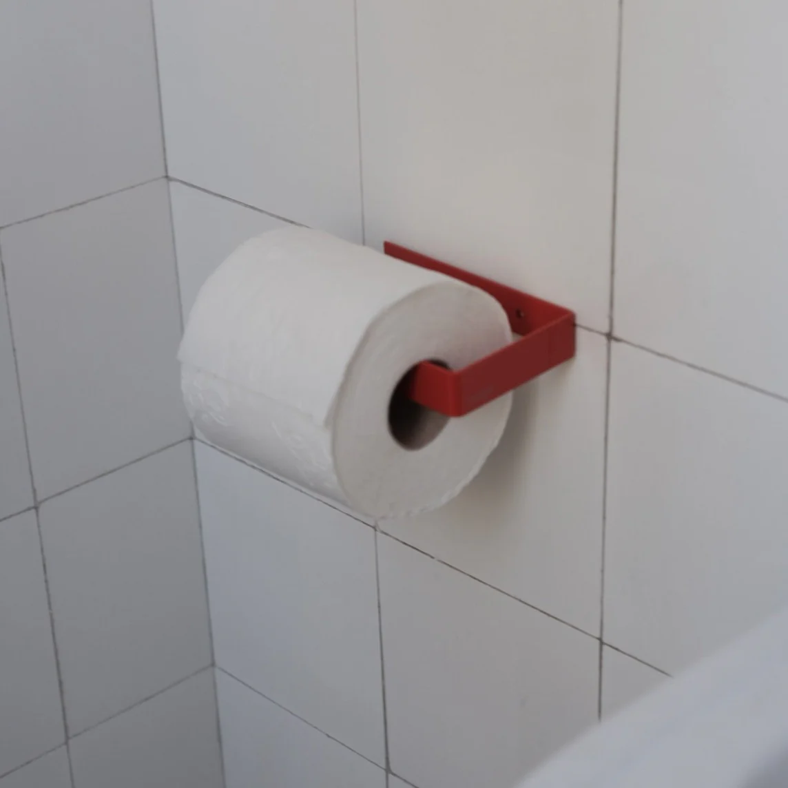 Toiletrulleholder • Metal • Rød - Image 2